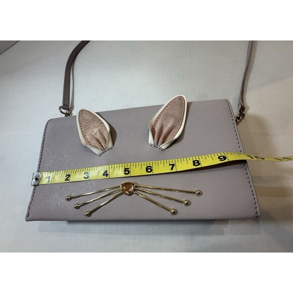 Kate Spade New York Make Magic Rabbit Bunny Cali Crossbody Clutch Bag 14k Gold - Picture 9 of 16